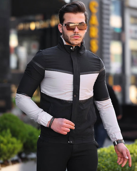 Veste Homme Moderne Bicolore